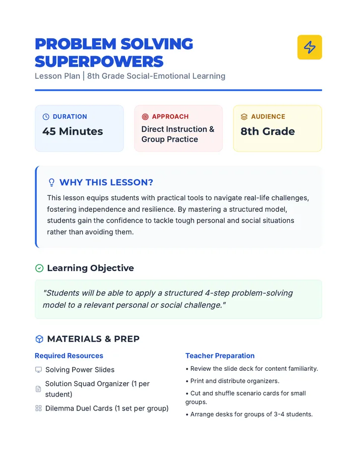 Superpower Lesson Plan