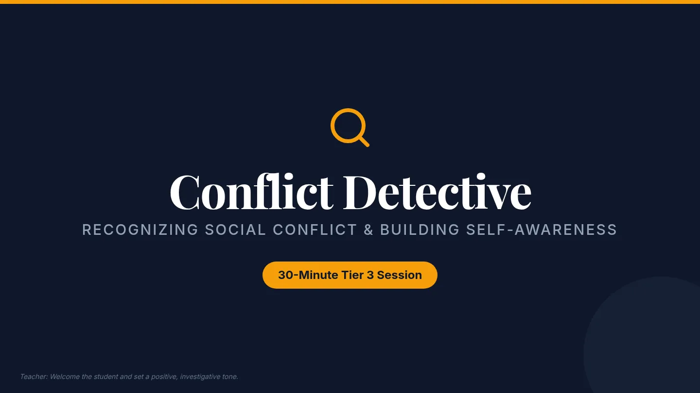 Conflict Detective Slides