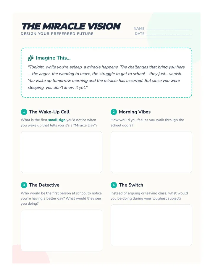 Miracle Vision Worksheet