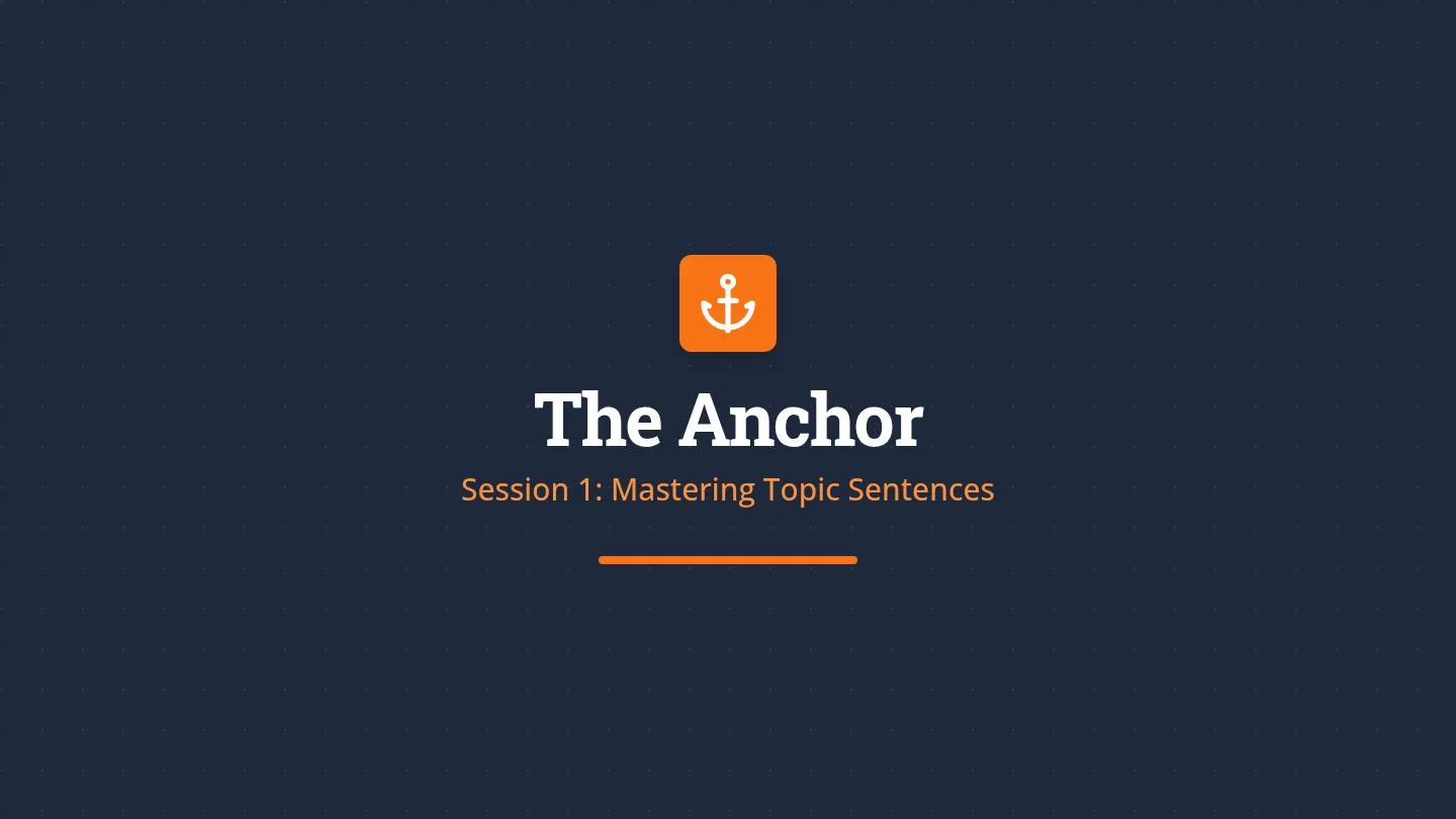Anchor Foundation Slides
