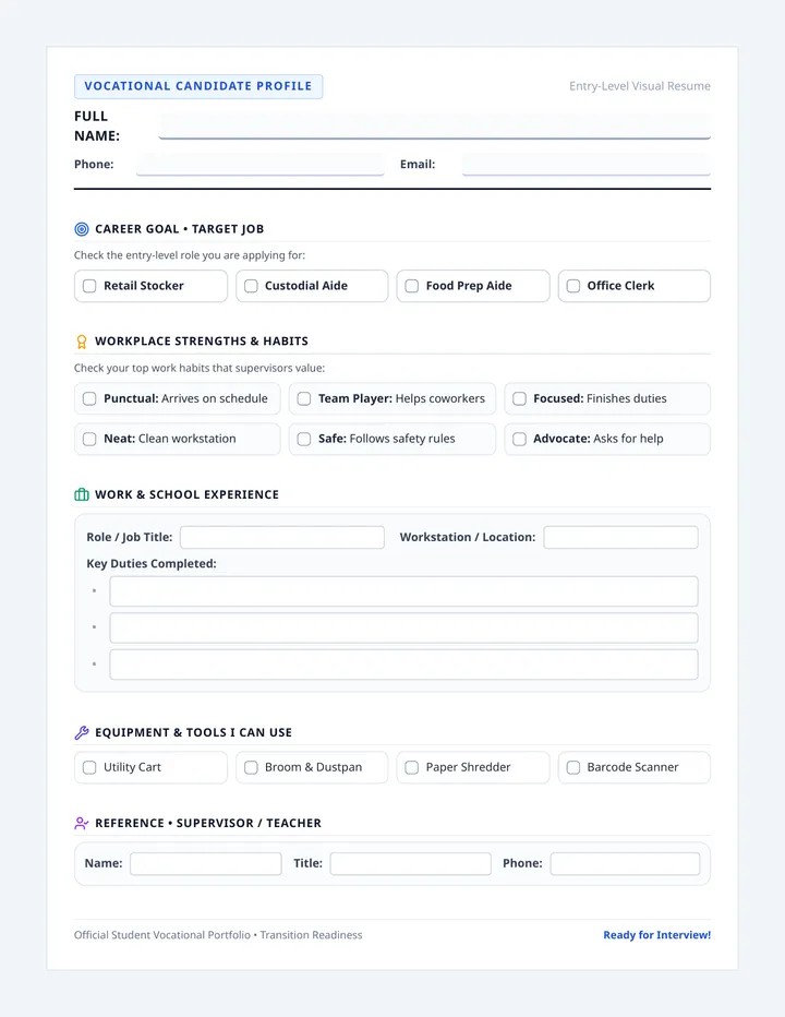 Visual Resume Template