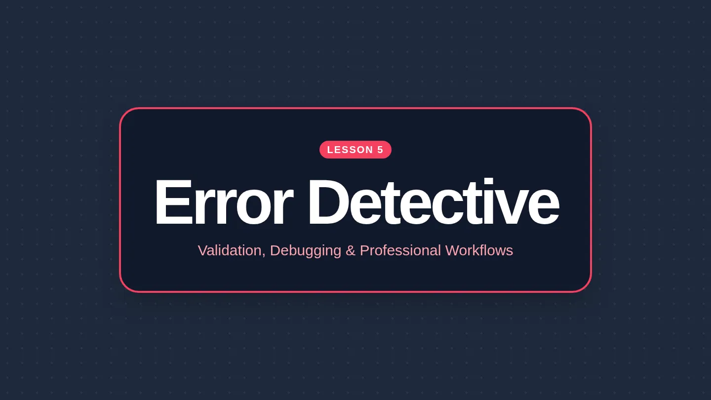 Error Detective Slides