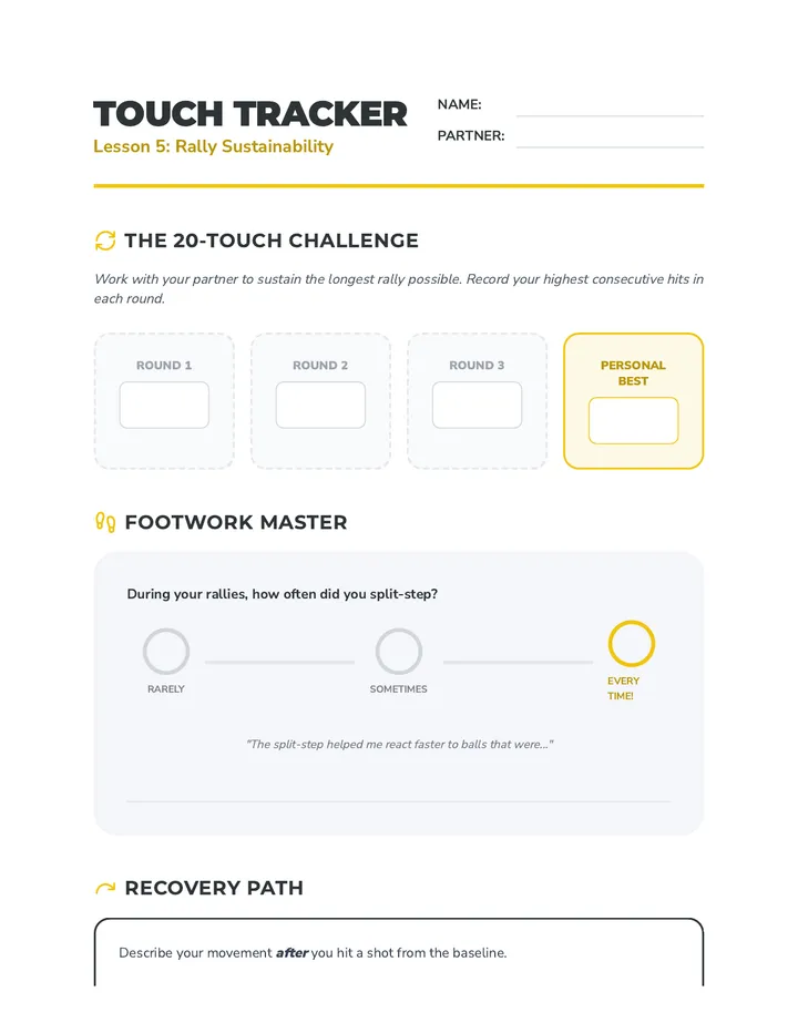 Touch Tracker Log