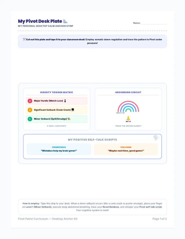 Calm Champion Kit Handout