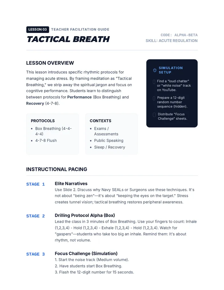 Tactical Breath Teacher Guide