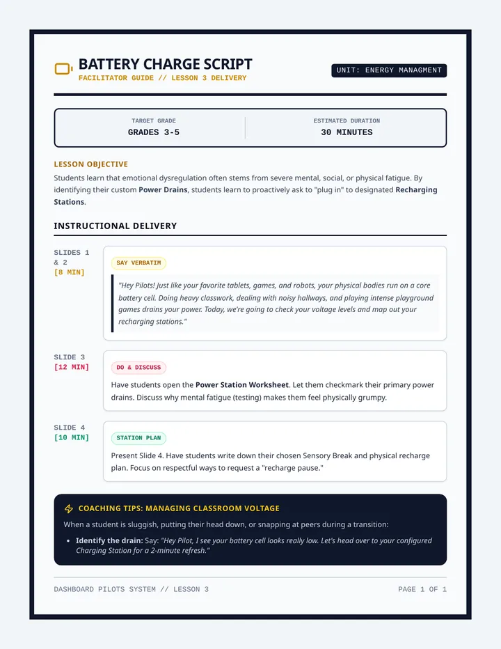 Energy Facilitator Script