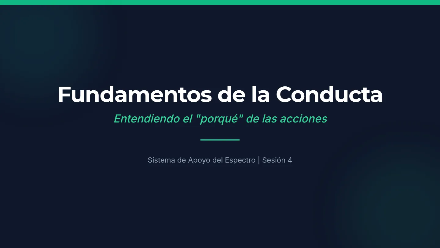 Diapositivas de Fundamentos de la Conducta ES