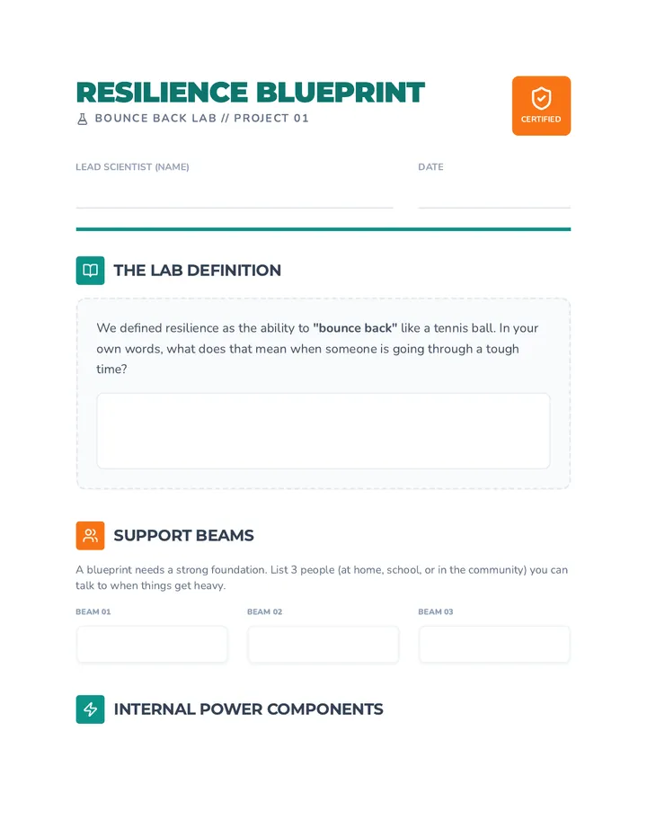Resilience Blueprint Worksheet