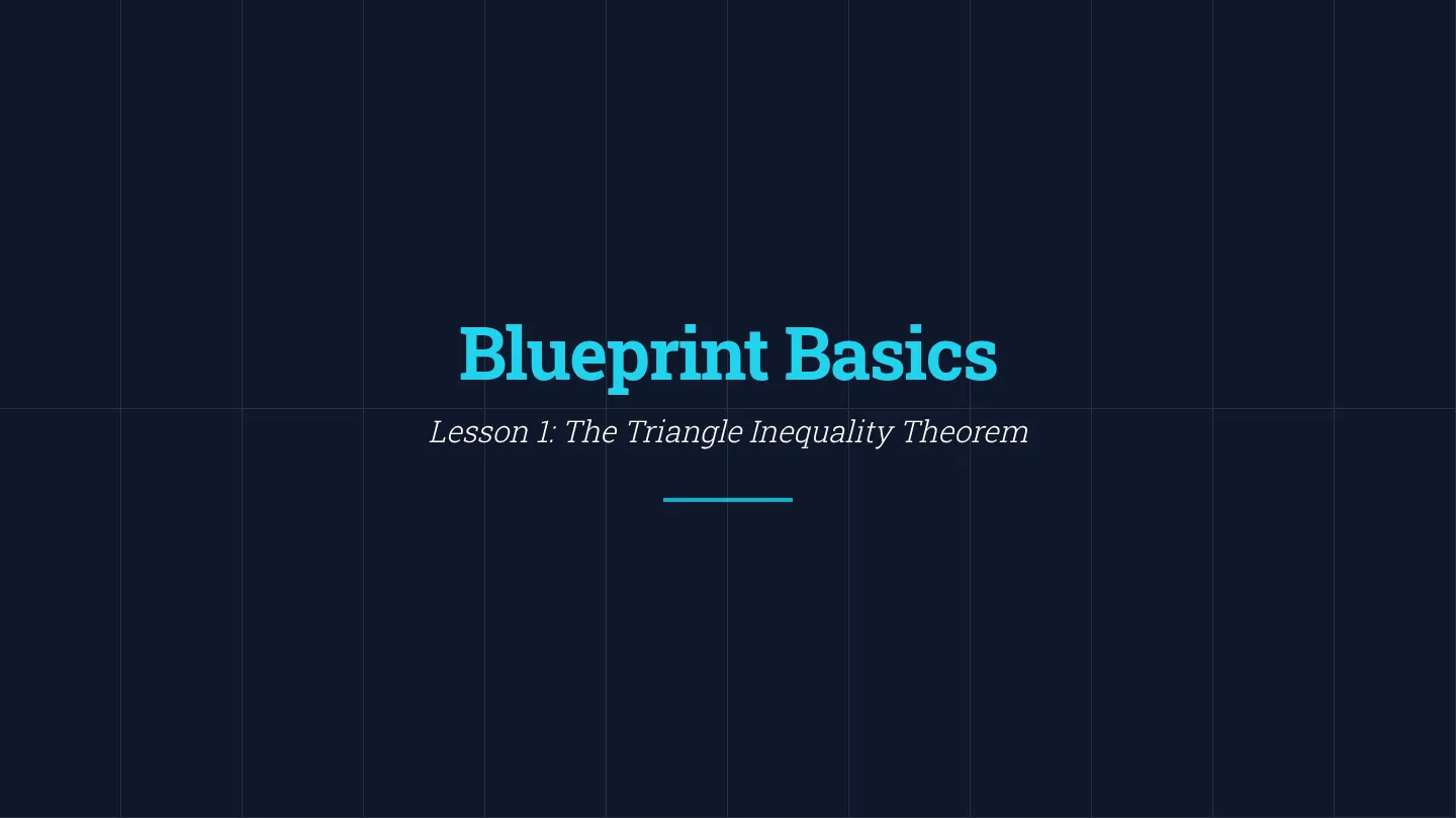 Blueprint Basics Slides