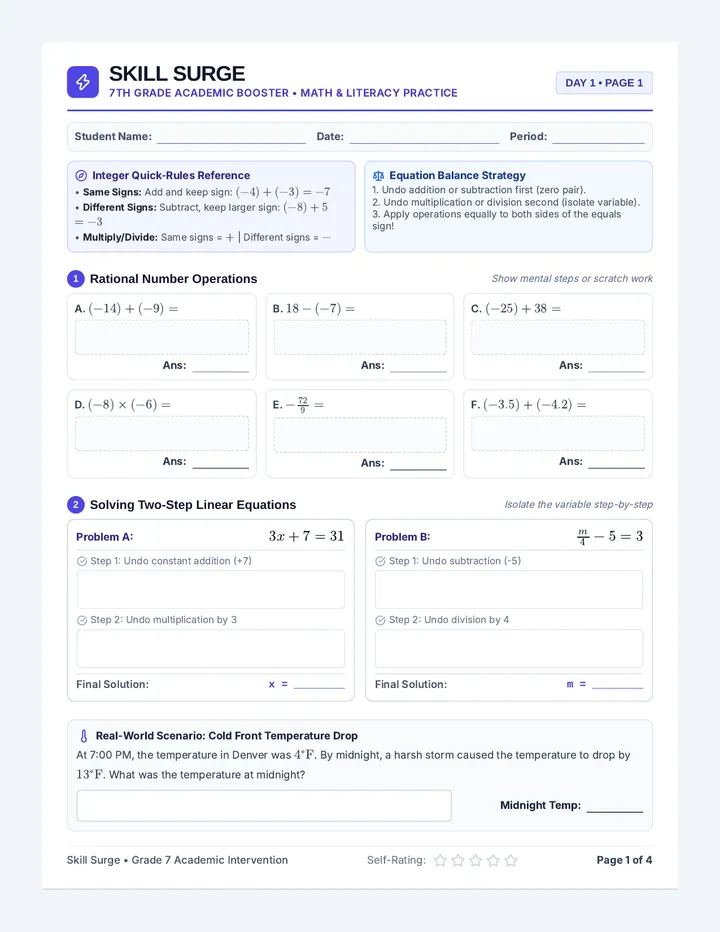 Skill Surge Workbook