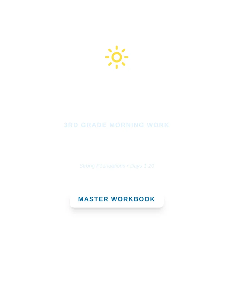 Month 1 Master Workbook