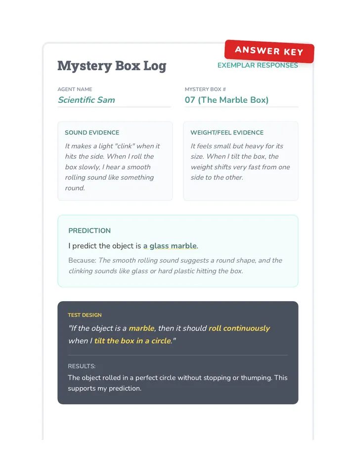 Log Sample Answer Key