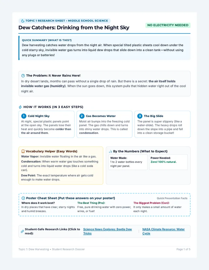 Water Harvest Research Packet