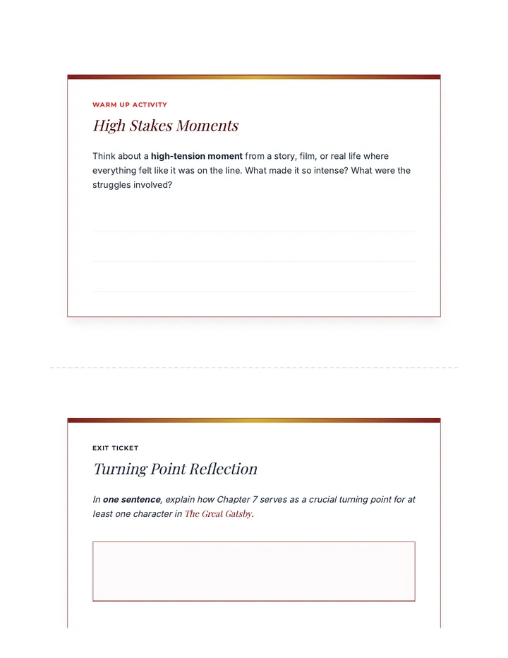 Boiling Point Prompts Handout