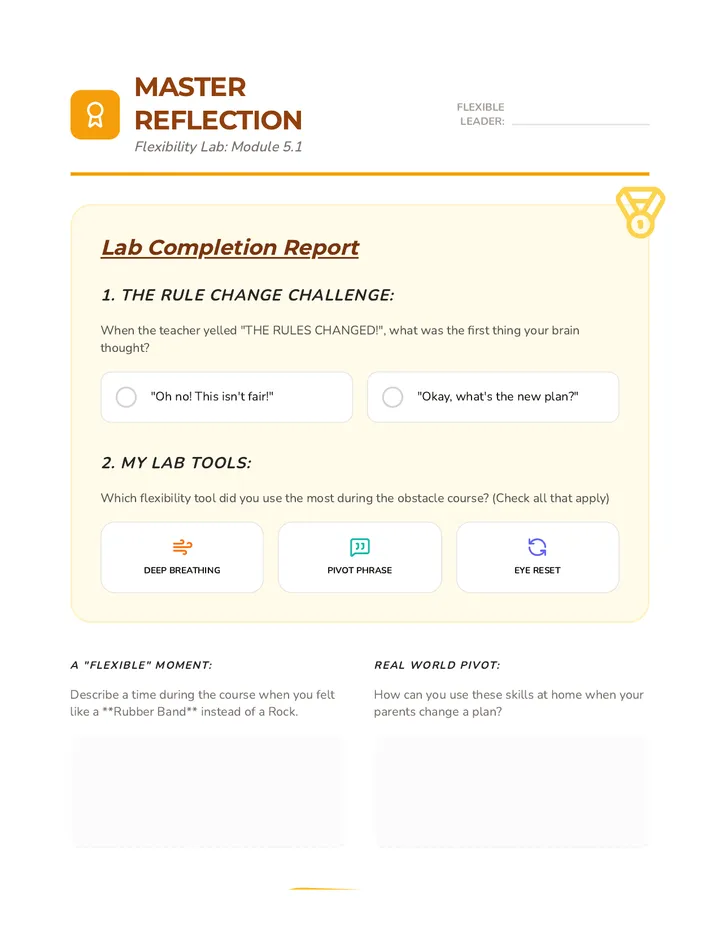 Flexibility Reflection Log