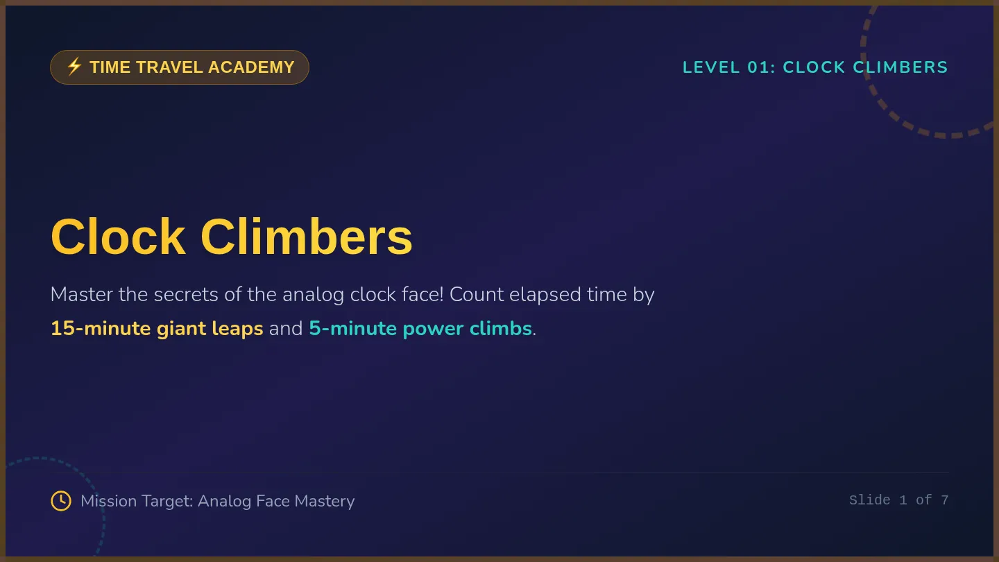 Clock Climbers Slides
