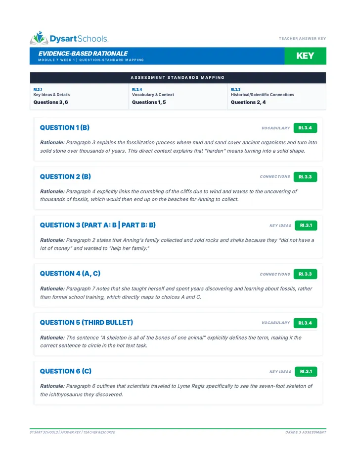 Module 7 Week 1 CFU Answer Key