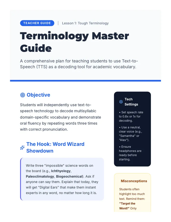 Terminology Master Guide