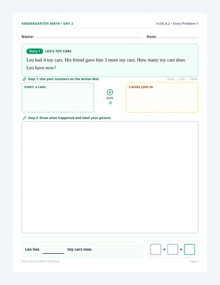 Story Builders Student Booklet