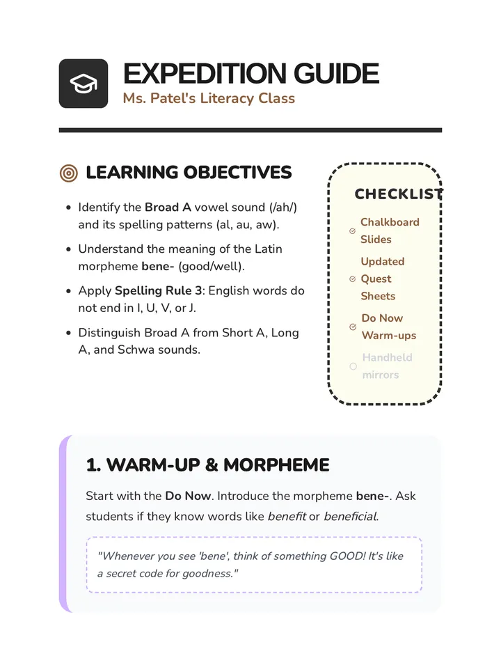 Broad A Expedition Guide Updated