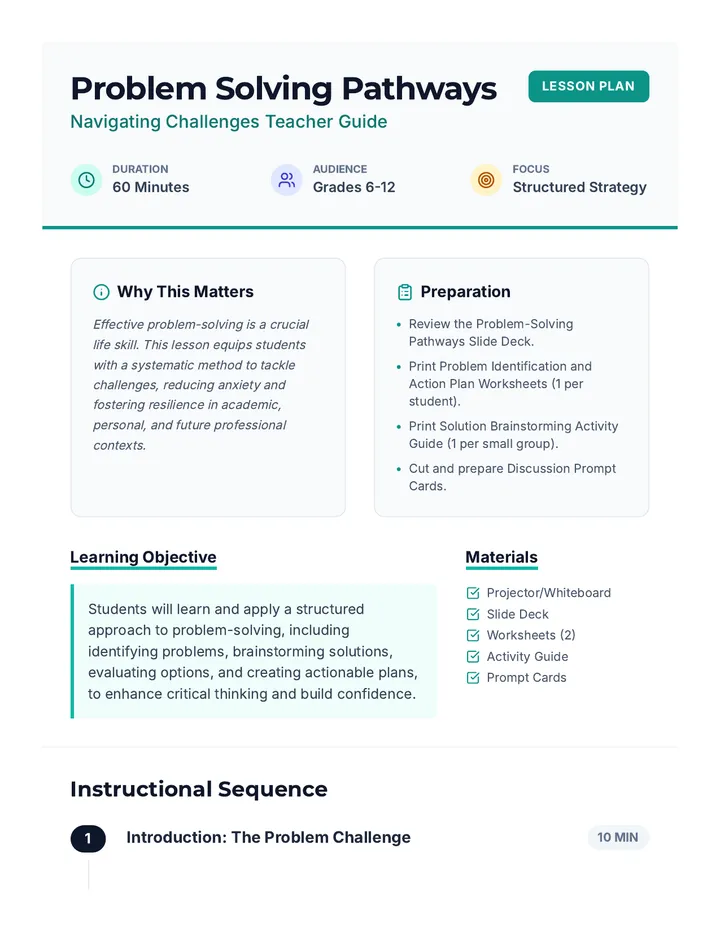 Problem Solving Pathways • Lesson • Lenny.com