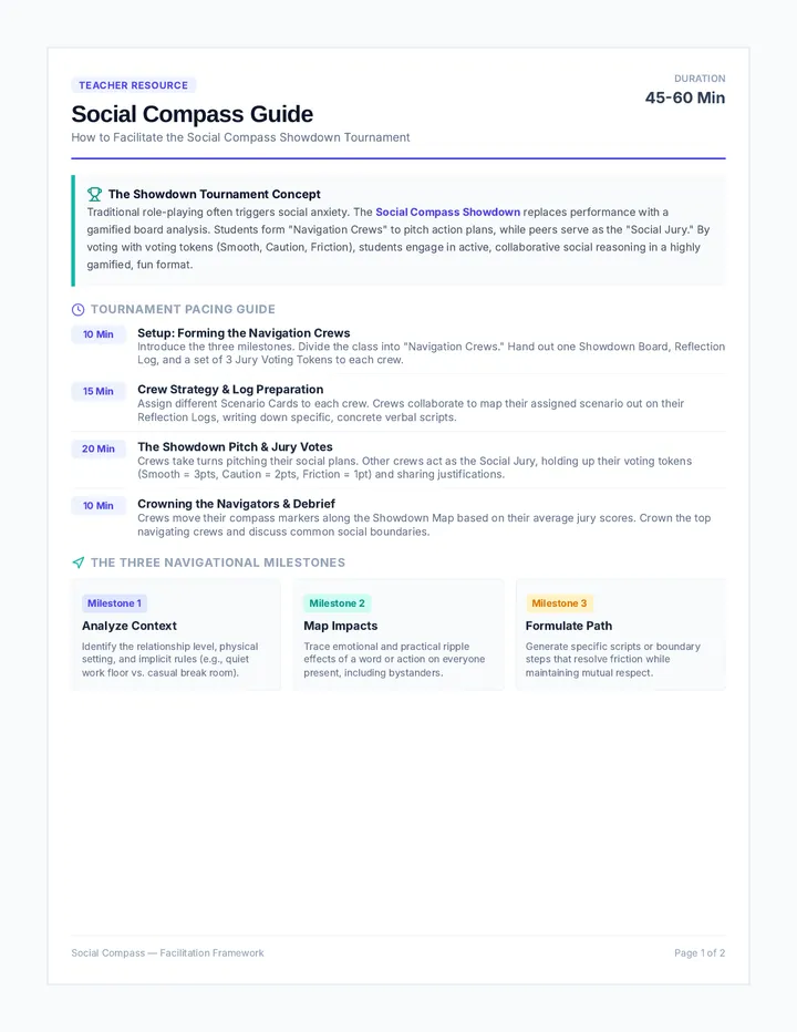 Social Compass Teacher Guide