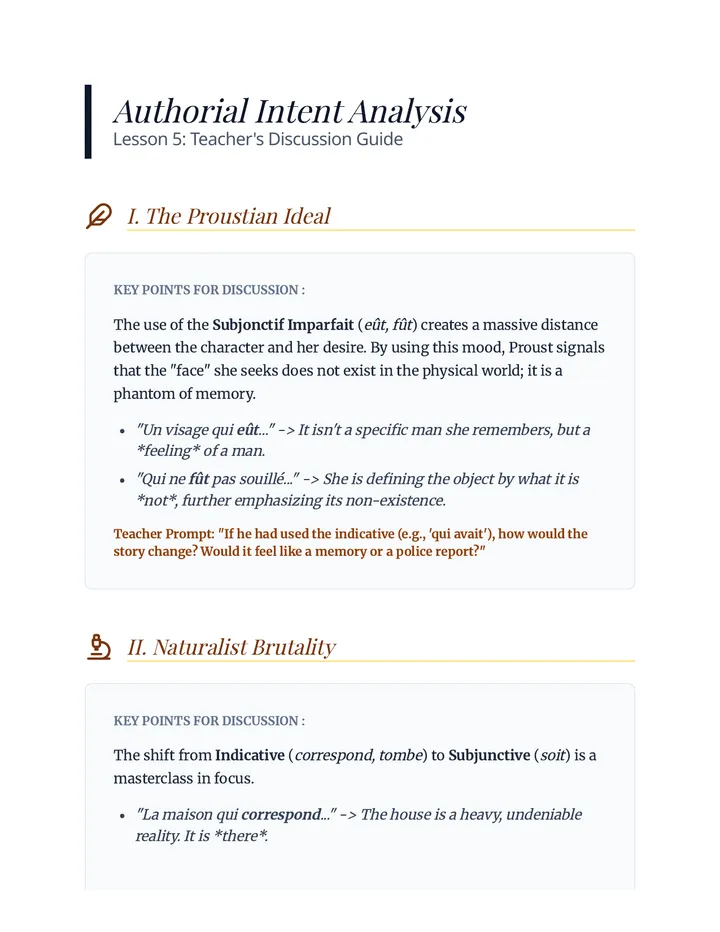 Authorial Intent Analysis
