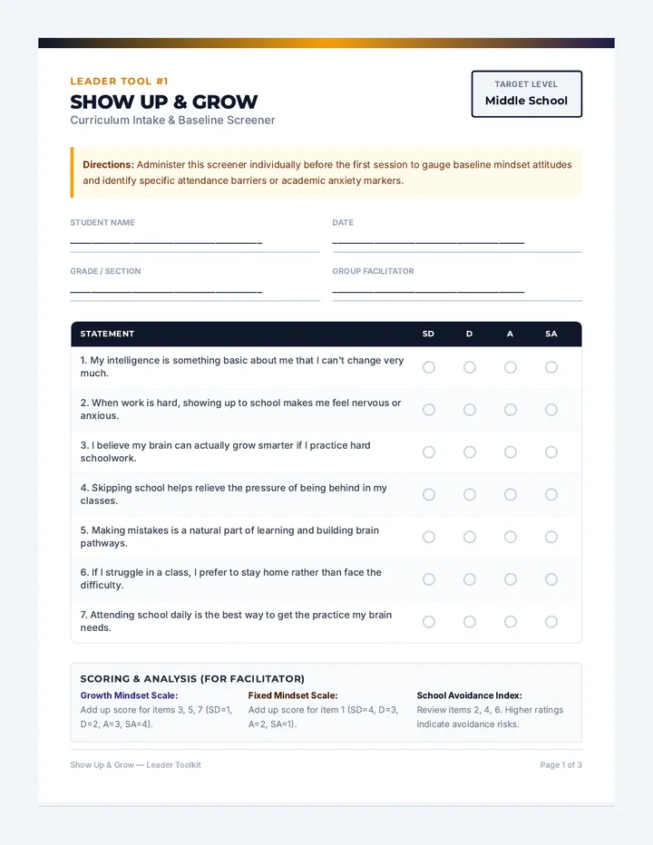 Group Leader Toolbox Document