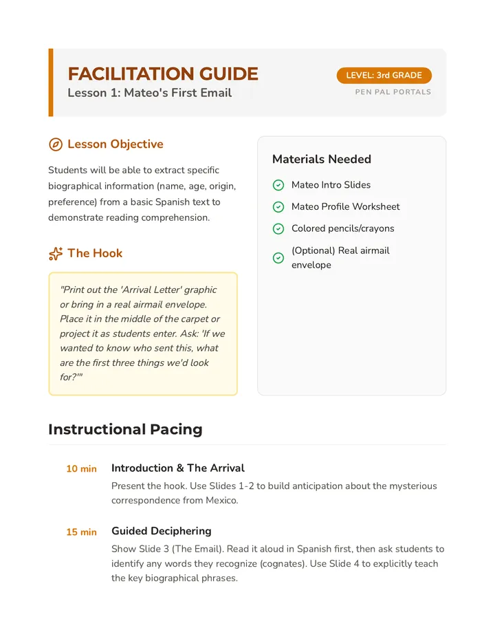Mateo Intro Teacher Guide