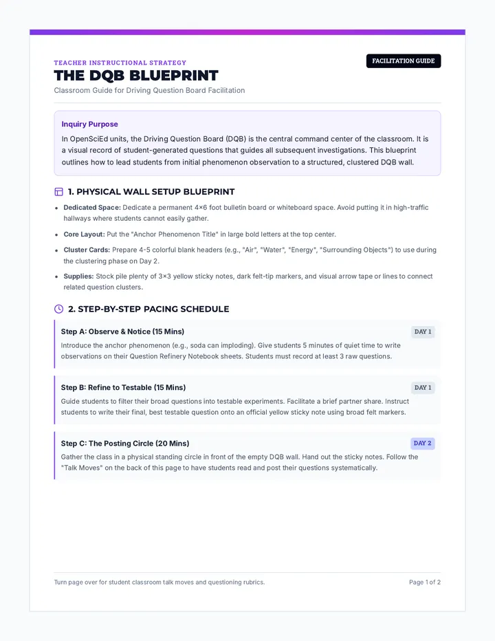 Question Quest Teacher Guide
