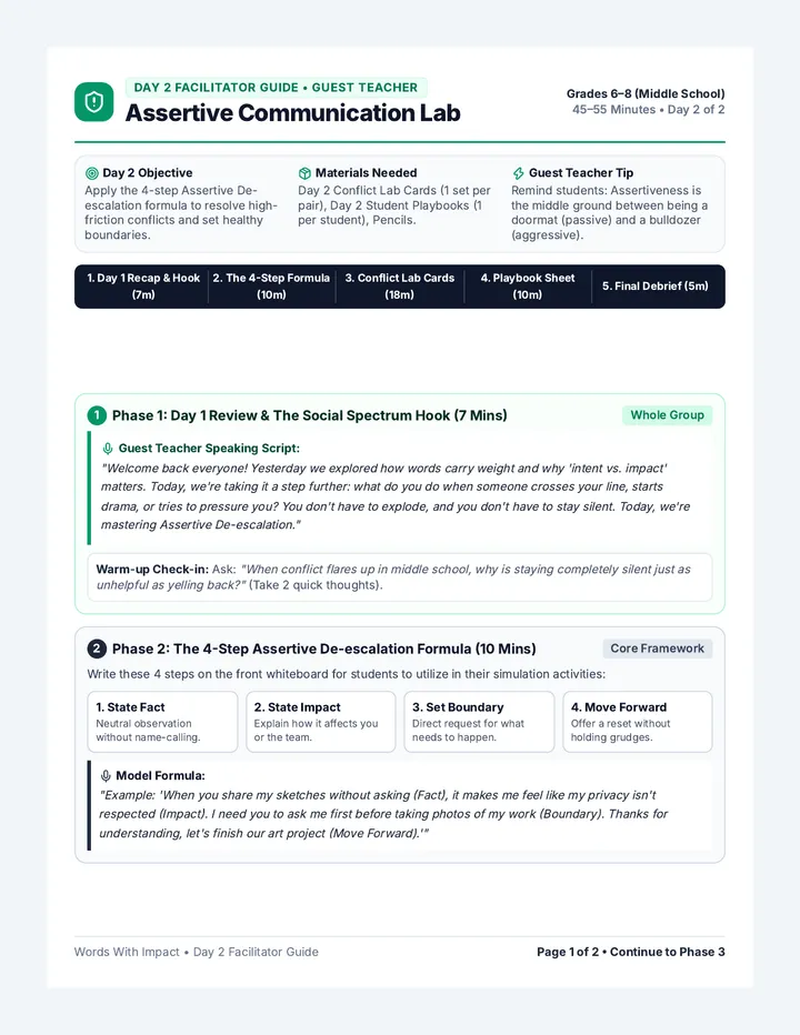 Assertive Lab Sub Guide