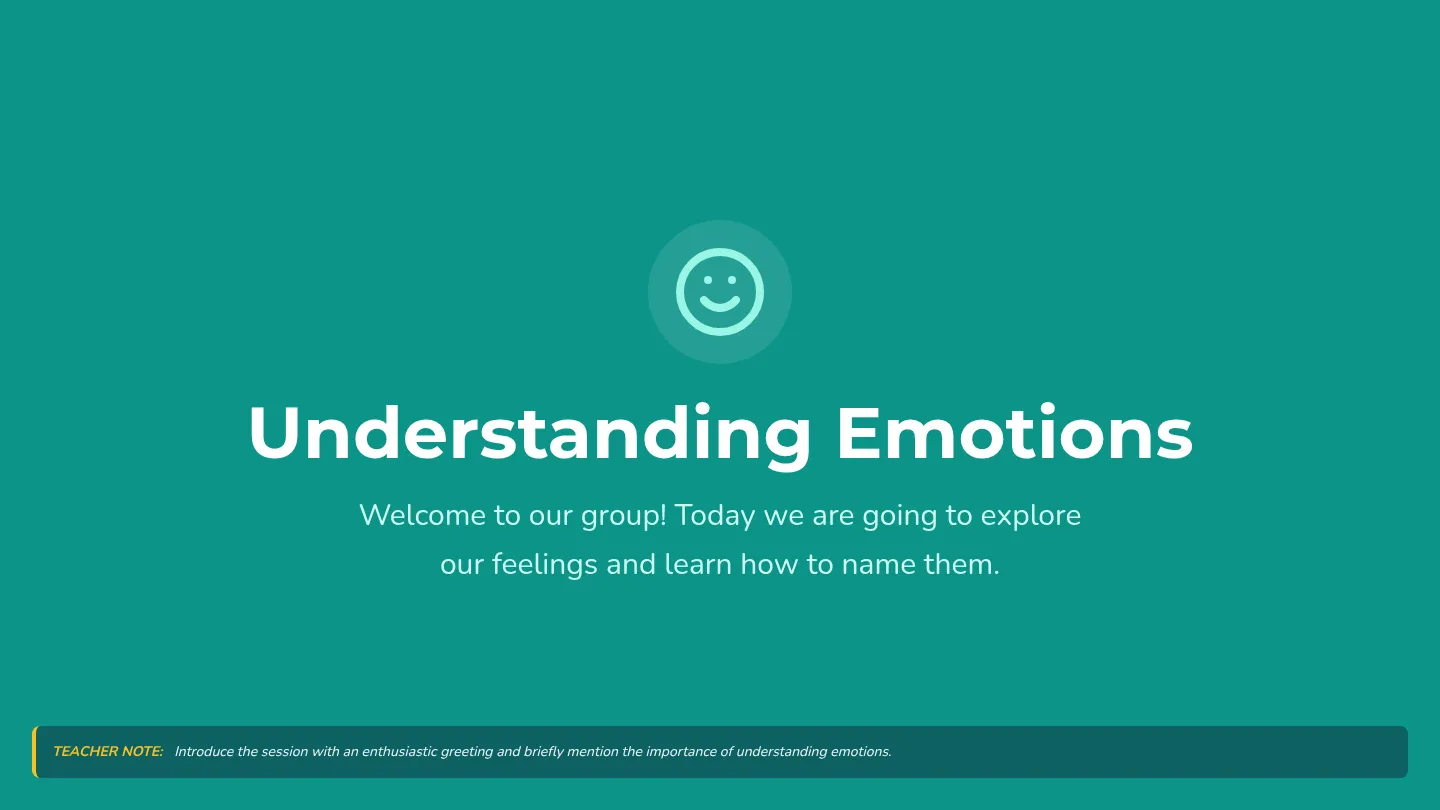 Understanding Emotions Slides