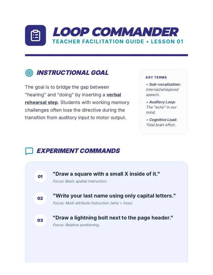 Loop Commander Teacher Guide