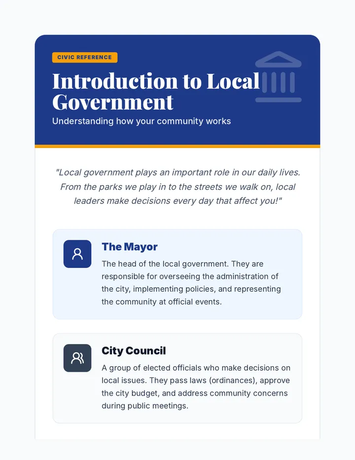 Local Government Handout