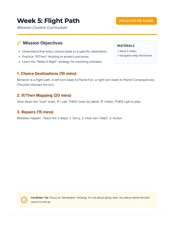 Week 5 Mission Materials