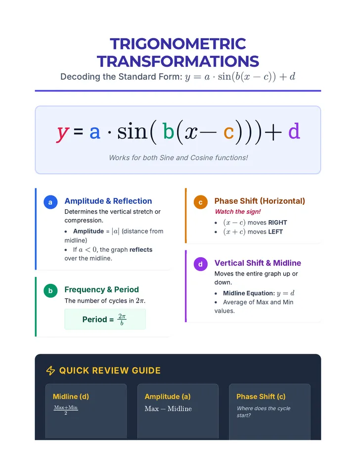 Trig Transformation Anchor Chart