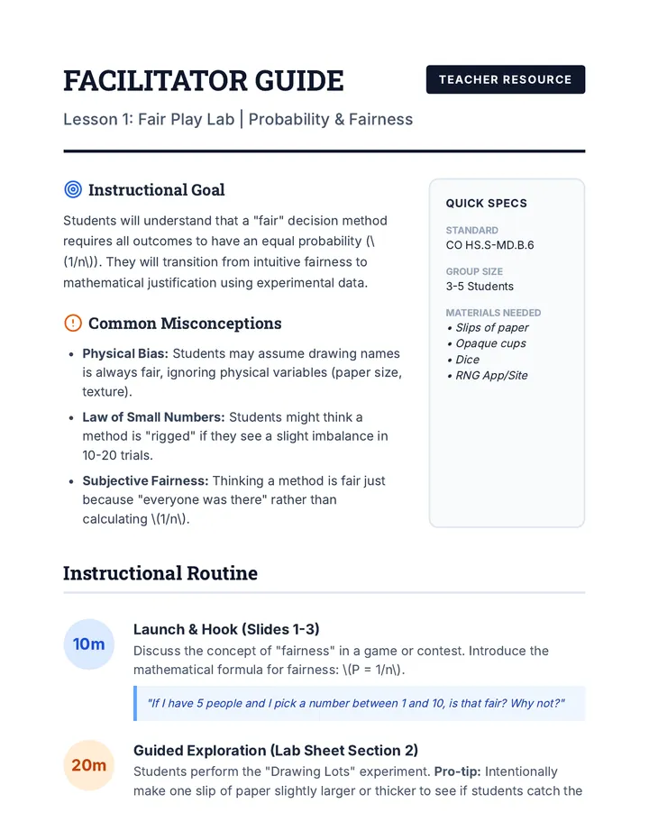 Fair Play Facilitator Guide
