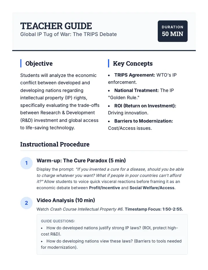 IP Tug of War Teacher Guide