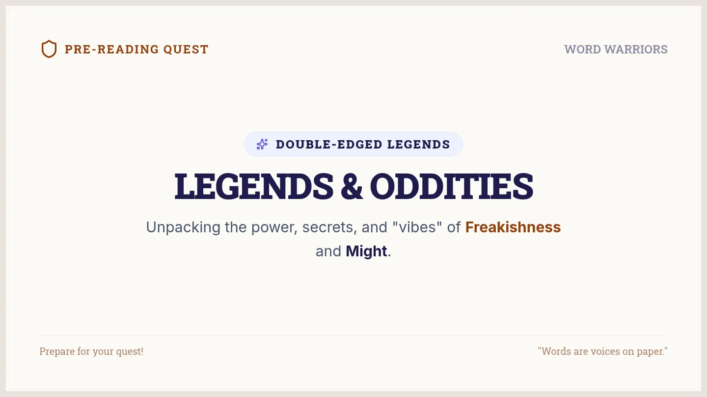 Legends and Oddities Slides