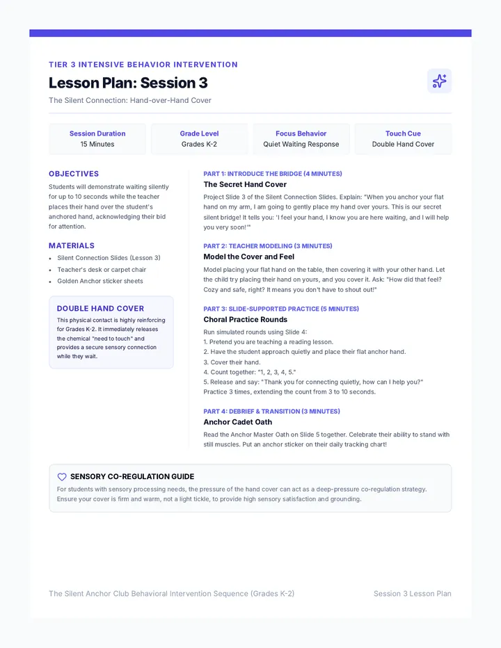 Silent Connection Lesson Plan