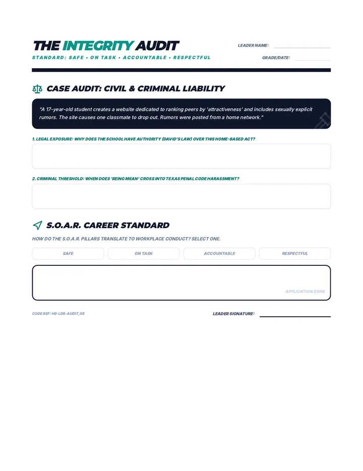 Leadership 9-12 Activity Packet