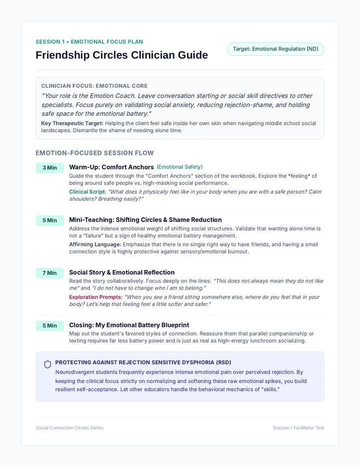 Friendship Circles Clinician Guide