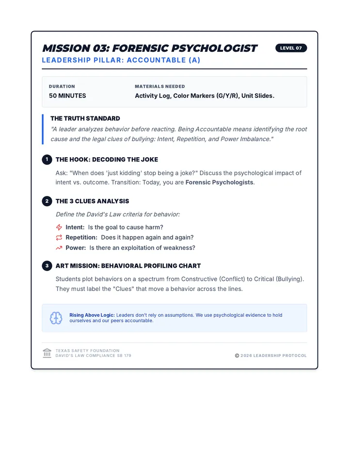 Rising Above Psychologist Teacher Guide