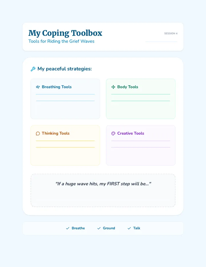 Coping Toolbox Activity Sheet