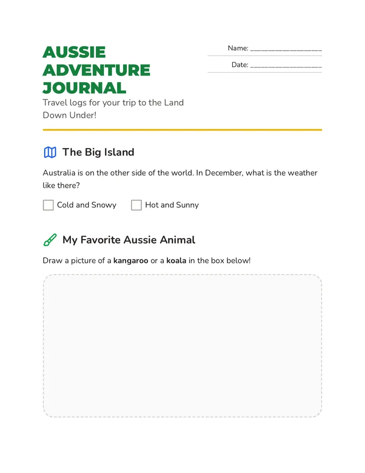 Aussie Adventure Journal