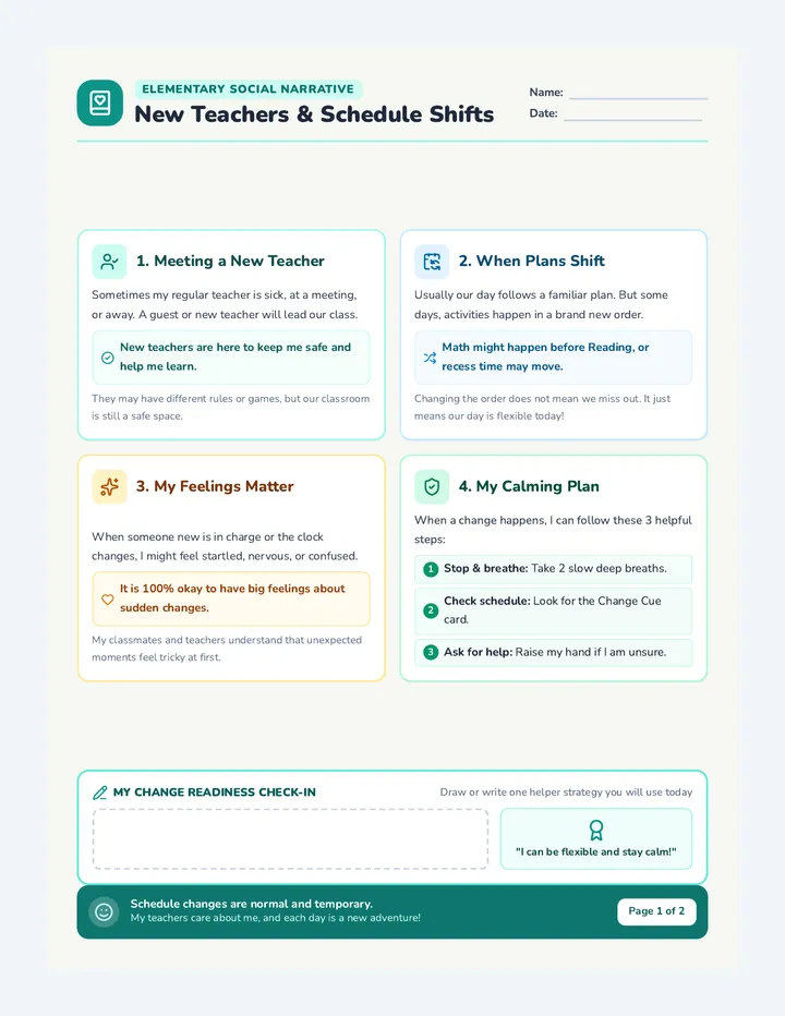 Change Ready Social Story