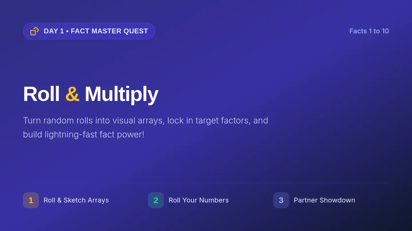Roll and Multiply Slides