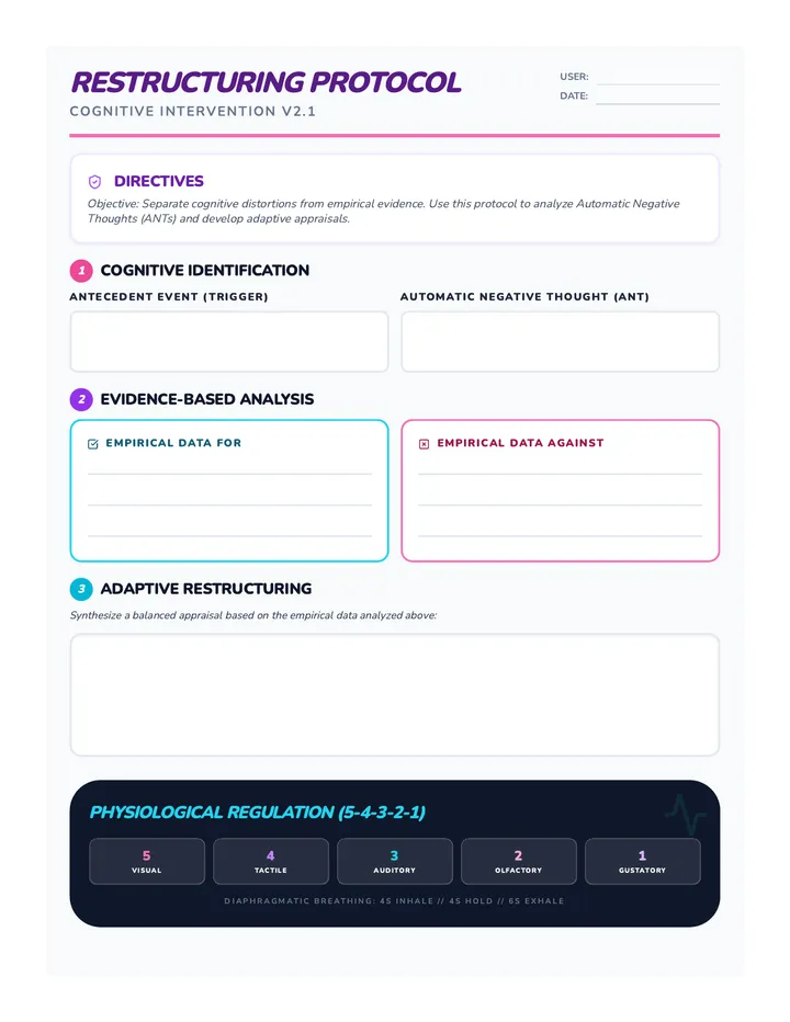 Thought Upgrade Worksheet