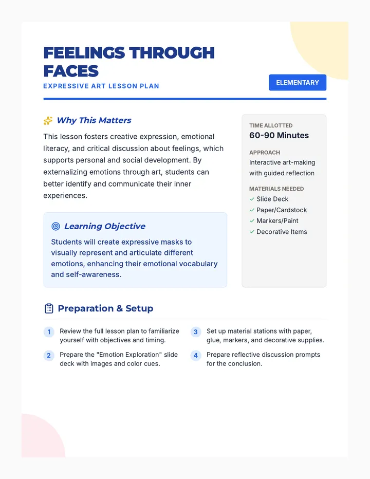 Feelings Through Faces • Lesson • Lenny.com