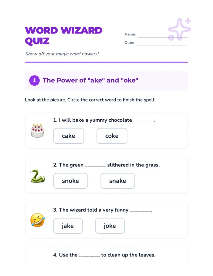 Word Wizard Quiz